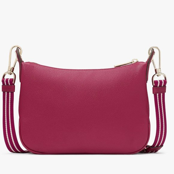 New Kate Spade Rosie Small Crossbody Pebbled Leather Dark Raspberry - Picture 5 of 5